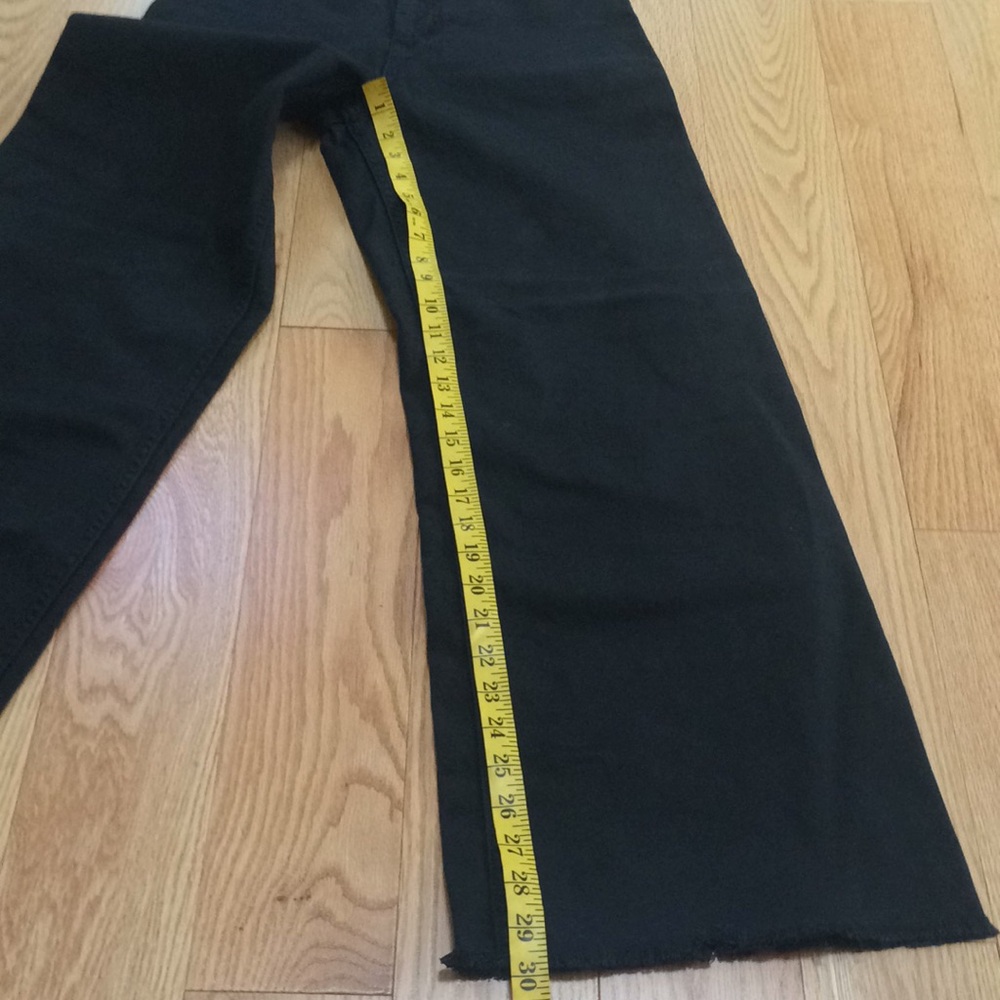 Zara SZ 4, black high rise wide leg jeans. - Picture 4 of 10